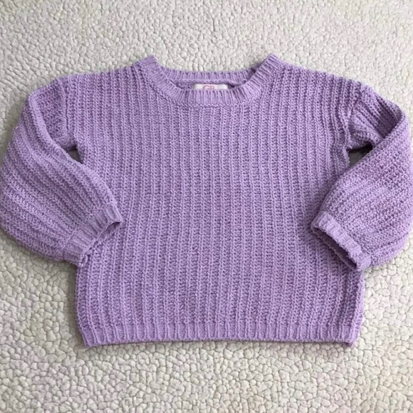 Girls GB Girls Gianni Bini Lavender Knit Pullover Sweater 
Size XS 4 / 5 Extra… - Picture 9 of 12